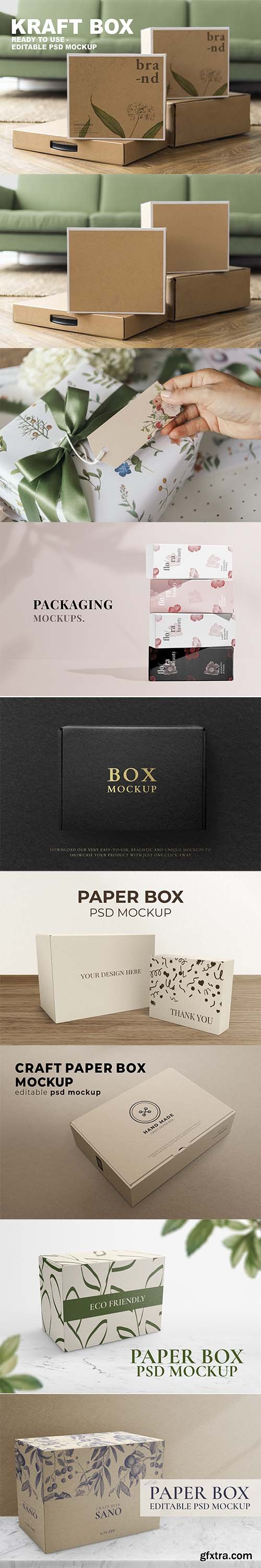 Paper box mockup