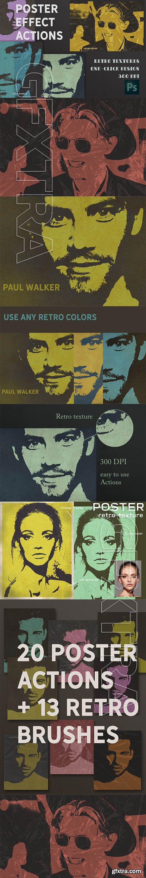 Poster Retro Color Effect Photoshop 4889884