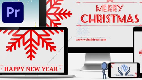 Videohive - Hi-tech Happy Holidays Greetings - 35088973