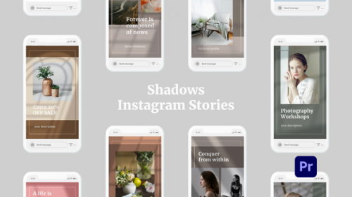 Videohive - Shadows Instagram Stories for Premiere Pro - 35111019
