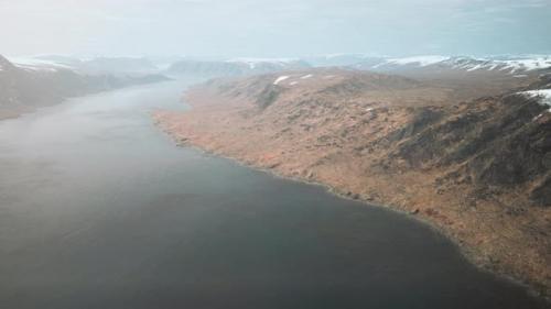 Videohive - Norwegian Fjords Sea Foggy Sunset Mountain Landscape - 35166993