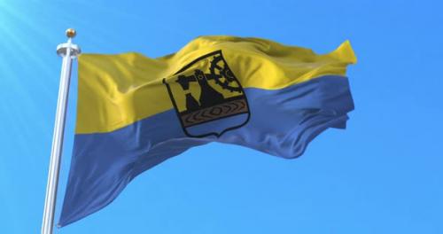 Videohive - Flag of Katowice Capital City, Poland - 35168376