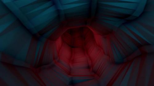 Videohive - Abstract twisting 3D tunnel - 35173483