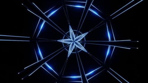 Videohive - Animation of a Pulsating Neon Star 02 - 35115638