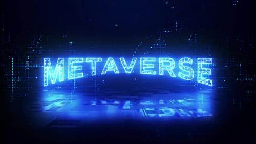 Videohive - Metaverse Text Cyberspace 01246 - 35142320