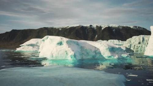Videohive - Big Icebergs Near Greenland Region - 35165748