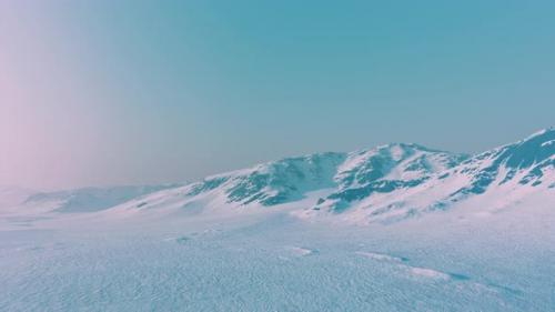 Videohive - Snowed Mountains in Alaska with Fog - 35167518
