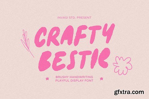 Crafty Bestie - Playful Brush Font