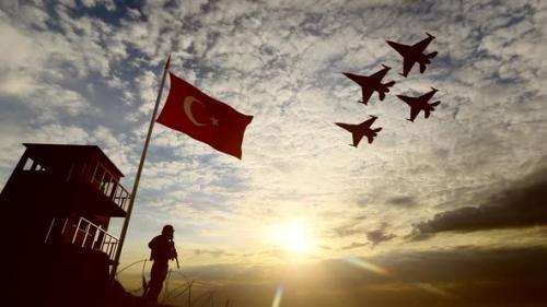 Videohive - Turkish Military and Warplanes Watching at the Border - 35185946