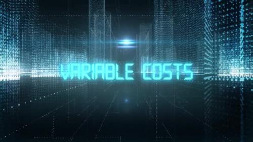 Videohive - Skyscrapers Digital City Economics Word Variable Costs - 35197274