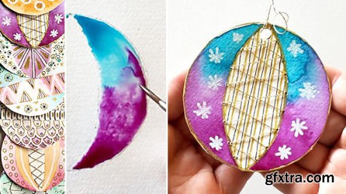 Watercolour and Stitching: Create Your Own Ornament