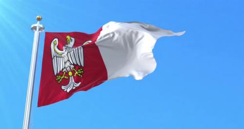 Videohive - Flag of Greater Poland Voivodeship, Poland - 35178618