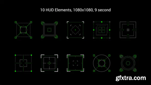 Videohive HUD Elements Pack 35238003