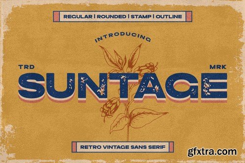 Suntage - Retro Display Sans
