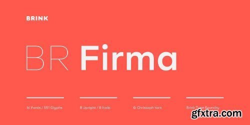 BR Firma Font Family - 16 Fonts