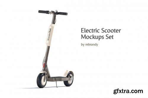 CreativeMarket - Electric Scooter Mockups Set 4784538