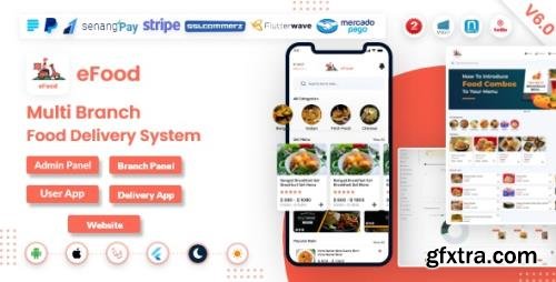 CodeCanyon - eFood v6.0 - Food Delivery App with Laravel Admin Panel + Delivery Man App - 30320338 - NULLED
