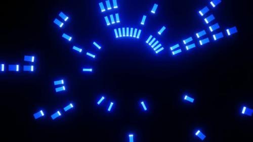 Videohive - Vj Loops Abstract Flashes Of Blue Light 02 - 35252630