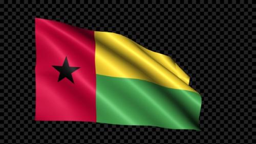 Videohive - Guinea Bissau Flag Blowing In The Wind - 35255736