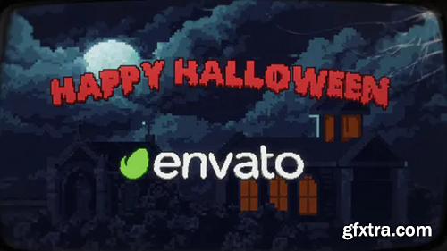 Videohive 8-bit Halloween Wishes 34164576