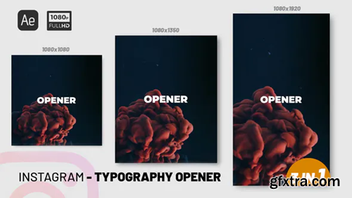 Videohive Instagram Typography Opener 35302983