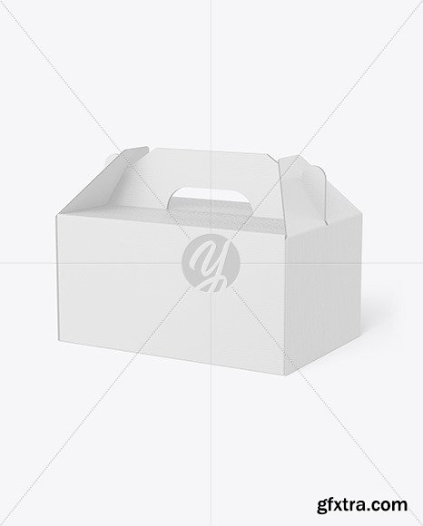 Cardboard Box w/ Handle Mockup 88404