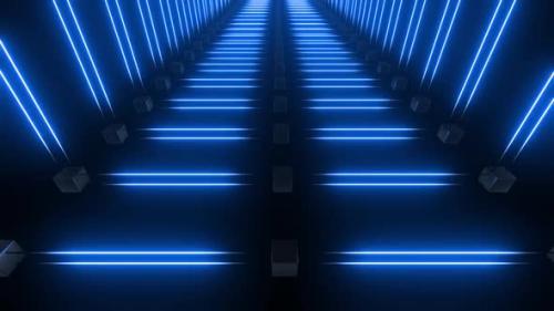 Videohive - 4k Colored Neon Strokes Corridors Pack - 35260186