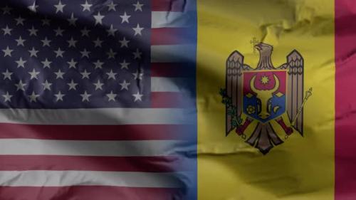 Videohive - United States and Moldova flag - 35261076