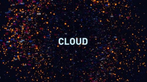 Videohive - Abstract Technology Network Data Cloud - 35266079