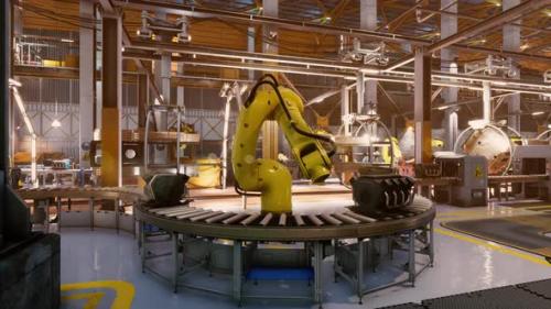 Videohive - Modern Automated Assembly Line for Cars - 35266526