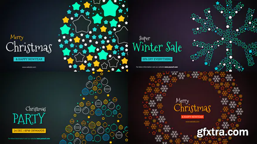 Videohive Merry Christmas Text Reveal 35315320