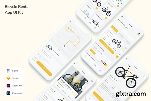 Bicycle Rental App UI Kit