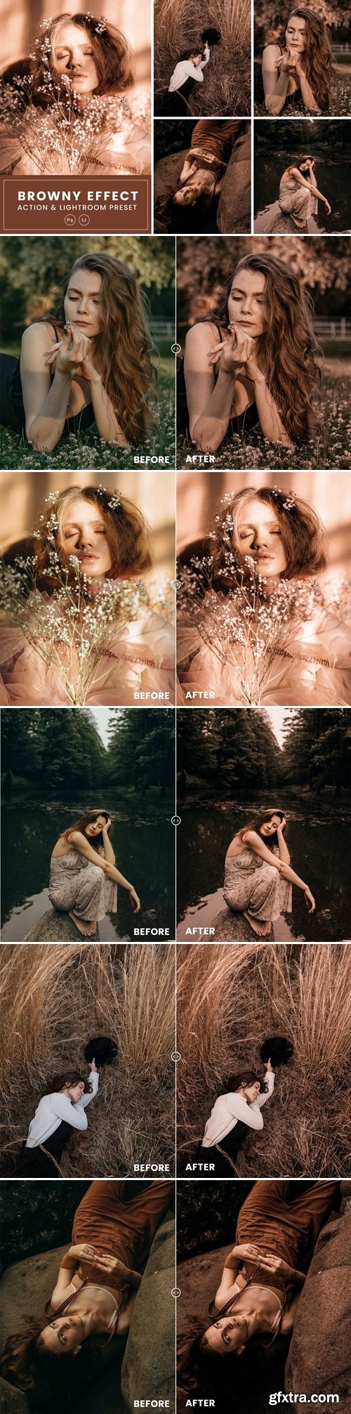 Browny Effect Action & Lightrom Presets