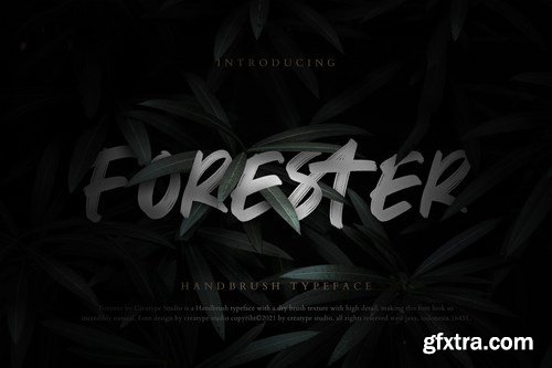 Forester Handbrush Business Font