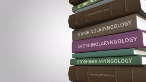 Videohive - Pile of Books on OTORHINOLARYNGOLOGY - 35238511