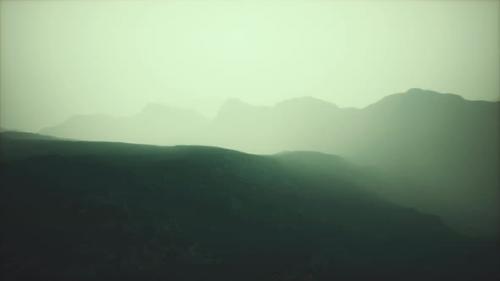 Videohive - Deep Fog in Mountain of Afghanistan at Night - 35250568