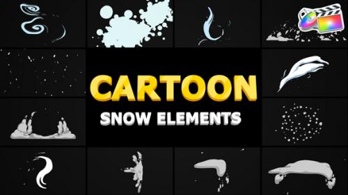 Videohive - Cartoon Snow Elements | FCPX - 35276456