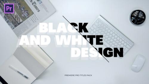 Videohive - black and white titles pack - 35325849