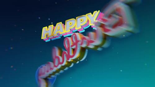 Videohive - Happy Birthday Confetti And Balloons - 35319286