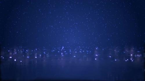 Videohive - Magic Light Rain with Reflections - 35334888
