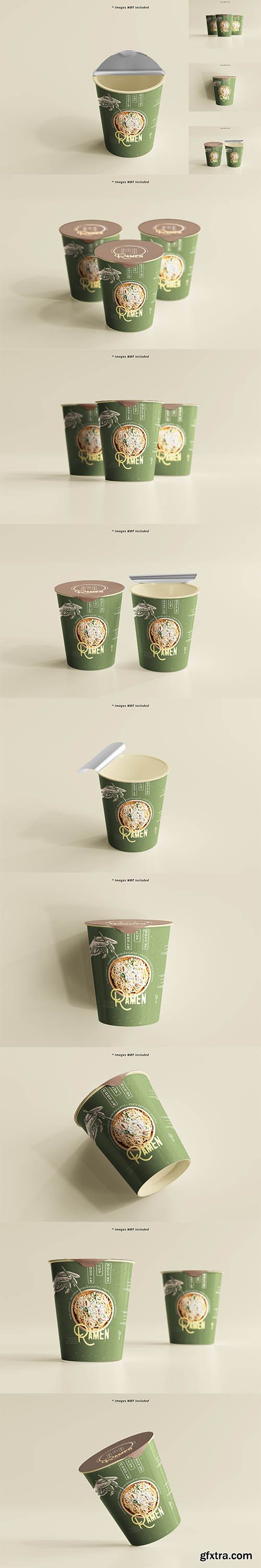 Noodle cup packaging mockup 2