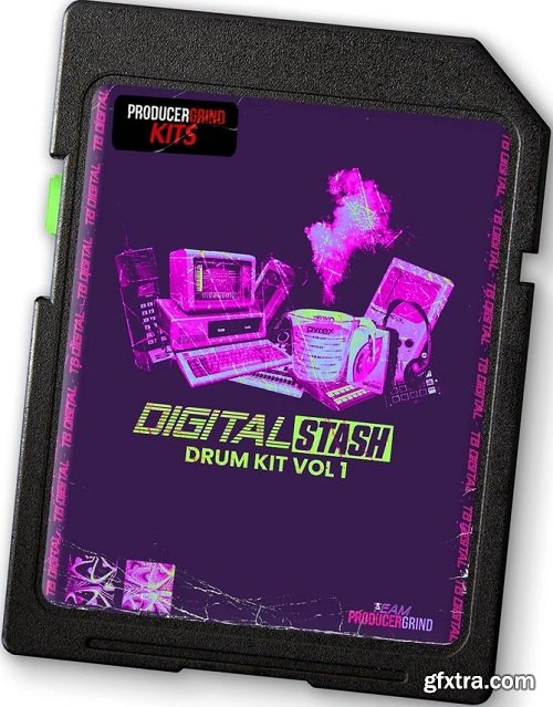 ProducerGrind TB Digital \'DIGITAL STASH\' Drum Kit Vol 1 WAV