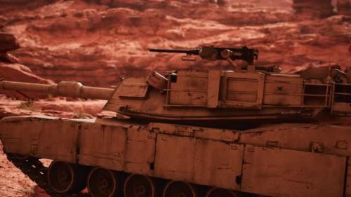 Videohive - American Tank Abrams in Afghanistan - 35271187