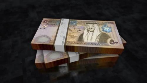 Videohive - Jordan Dinar money banknote pile packs - 35313061
