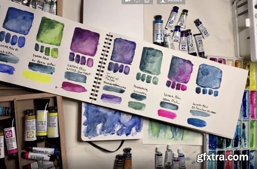 Using Granulating Watercolor to Define Your Own Style