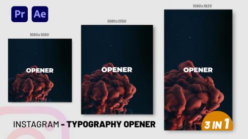 Videohive - Instagram Typography Opener for Premier Pro - 35378141