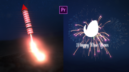 Videohive - New Year Fireworks Logo Reveal - 35387636