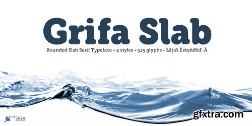 Grifa Slab Font Family - 4 Fonts