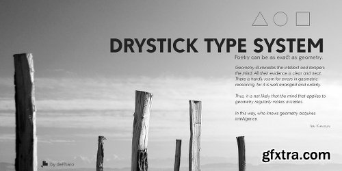 Drystick Geo Grotesk Font Family - 16 Fonts