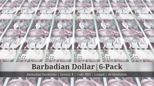 Videohive - Barbadian Dollar | Barbados Currency - 6 Pack | 4K Resolution | Looped - 35315154